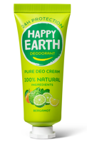 Happy Earth Pure Deo Cream Bergamot