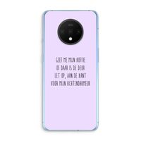 Ochtendhumeur: OnePlus 7T Transparant Hoesje