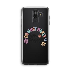 Happy days: Samsung Galaxy J8 (2018) Transparant Hoesje