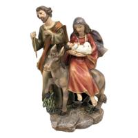 Kerststal set DKD Home Decor Hars (2 Stuks) (12 x 12 x 21 cm)