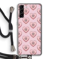 Chicks before dicks: Samsung Galaxy S21 Plus Transparant Hoesje met koord