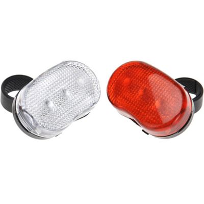 Fietsverlichting set - voorlicht en achterlicht - LED - op batterijen
