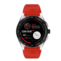 Horlogeband Smartwatch Tag Heuer BT6230 Rubber Rood