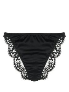 Dolce & Gabbana floral-lace panelled briefs - Noir