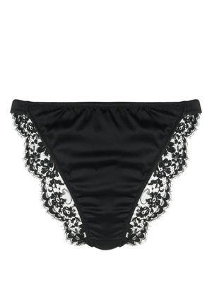 Dolce & Gabbana culotte à fleurs en dentelle - Noir