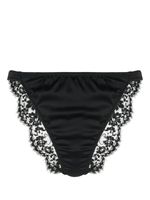 Dolce & Gabbana floral-lace panelled briefs - Noir - thumbnail