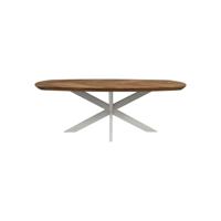 Salontafel Fishbone - 120 - Naturel/Wit - Eiken Salontafel Fishbone - 120 - Naturel/Wit - Eiken
