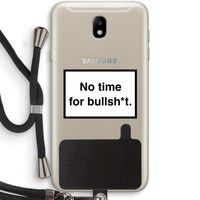 No time: Samsung Galaxy J7 (2017) Transparant Hoesje met koord