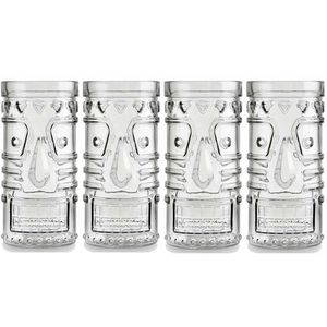 4x Cocktailglazen / Mai Tai glazen transparant 490 ml