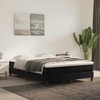 Pocketveringmatras 140x210x20 cm fluweel zwart - thumbnail