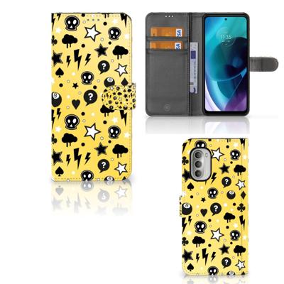 Telefoonhoesje met Naam Motorola Moto G51 5G Punk Geel Telefoonhoesje met Naam Motorola Moto G51 5G Punk Geel
