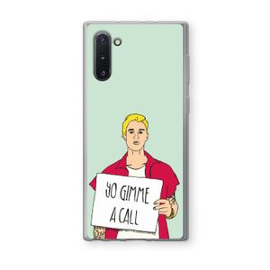 Gimme a call: Samsung Galaxy Note 10 Transparant Hoesje