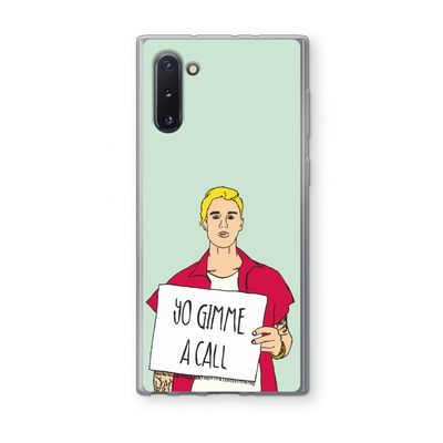 Gimme a call: Samsung Galaxy Note 10 Transparant Hoesje