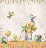 Dutch Cute Walls- Little Dragons 265x280cm - CW6053-1