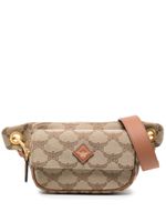 MCM petit sac banane Himmel Lauretos en jacquard - Marron