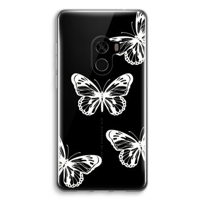 White butterfly: Xiaomi Mi Mix 2 Transparant Hoesje