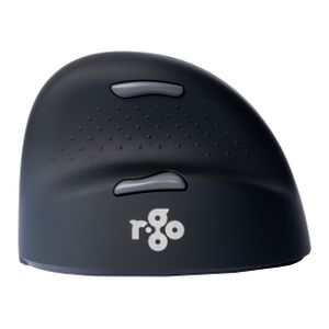 R-GO Tools HE (RGOHELAWL) Ergonomische muis Radiografisch Maat: L Optisch Zwart/zilver 5 Toetsen 2500 dpi Ergonomisch, Oplaadbaar, USB-aansluiting,