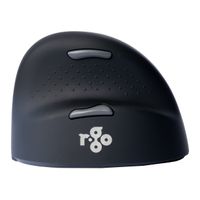 R-GO Tools HE (RGOHELAWL) Ergonomische muis Radiografisch Maat: L Optisch Zwart/zilver 5 Toetsen 2500 dpi Ergonomisch, Oplaadbaar, USB-aansluiting, - thumbnail