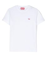 Diesel Kids t-shirt à logo brodé - Blanc