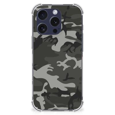 iPhone 16 Pro Doorzichtige Silicone Hoesje Army Light iPhone 16 Pro Doorzichtige Silicone Hoesje Army Light