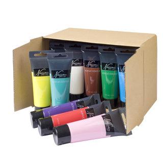Plakkaatverf in tube 75ml 10 verschillende kleuren assorti