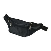 Voordelig heuptasje - buideltasje - zwart - 29 x 10 cm - polyester - volwassenen Voordelig heuptasje - buideltasje - zwart - 29 x 10 cm - polyester - volwassenen