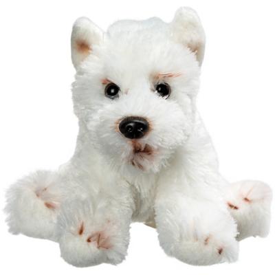Pluche knuffel West Highland Terrier - knuffeldier hond - 13 cm - wit Pluche knuffel West Highland Terrier - knuffeldier hond - 13 cm - wit