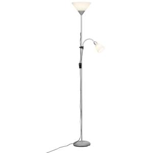 Brilliant Vloerlamp Spari Led 2-lichts 180cm metaalgrijs met wit G98811/05