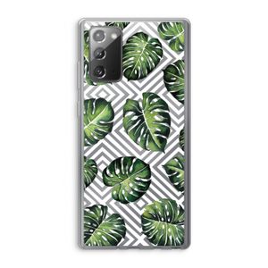 Geometrische jungle: Samsung Galaxy Note 20 / Note 20 5G Transparant Hoesje