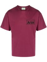 Aries t-shirt en coton à logo imprimé - Rose - thumbnail