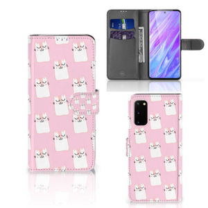 Samsung Galaxy S20 Telefoonhoesje met Pasjes Sleeping Cats