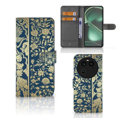 OPPO Find X6 Hoesje Beige Flowers OPPO Find X6 Hoesje Beige Flowers