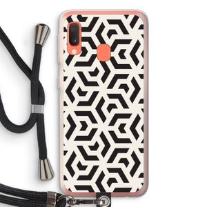 Crazy pattern: Samsung Galaxy A20e Transparant Hoesje met koord