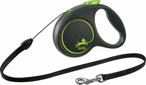 Flexi Rollijn black design cord groen