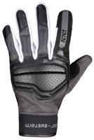 IXS Evo-Air Lady, Motorhandschoenen zomer, Zwart Donkergrijs Wit