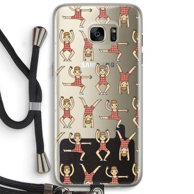 Gymboys: Samsung Galaxy S7 Edge Transparant Hoesje met koord