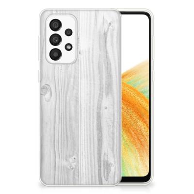 Samsung Galaxy A33 5G | Bumper Hoesje | White Wood