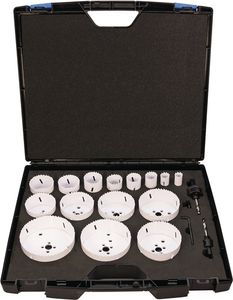 Promat Gatenzagenset | 17-delig 19-114 mm | snijdiepte 38 mm bimetaal - 4000814647 - 4000814647