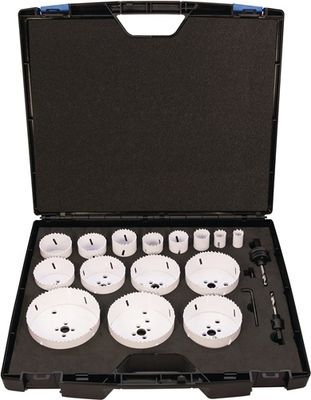 Promat Gatenzagenset | 17-delig 19-114 mm | snijdiepte 38 mm bimetaal - 4000814647 - 4000814647