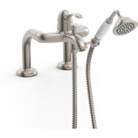 Badrand kraan verhoogd Tres Clasic | Inbouw | Mengkraan | 2-weg | Vintage | RVS look