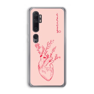 Blooming Heart: Xiaomi Mi Note 10 Transparant Hoesje