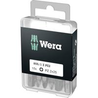 Wera 855/1 Z DIY SiS 05072404001 Kruis-bit PZ 2 Gereedschapsstaal Taai D 6.3 10 stuk(s) - thumbnail