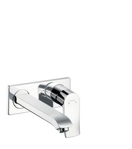 hansgrohe Metris inbouw wand wastafelkraan uitloop 22,5 cm.