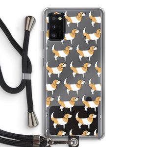 Doggy: Samsung Galaxy A41 Transparant Hoesje met koord