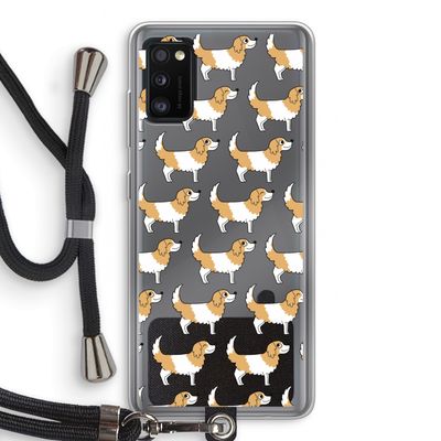 Doggy: Samsung Galaxy A41 Transparant Hoesje met koord