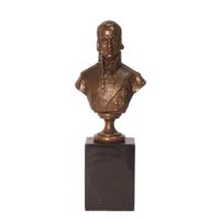 A BRONZE BUST OF ADMIRAL USCHAKOW A BRONZE BUST OF ADMIRAL USCHAKOW