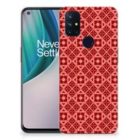 OnePlus Nord N10 5G TPU bumper Batik Rood - thumbnail