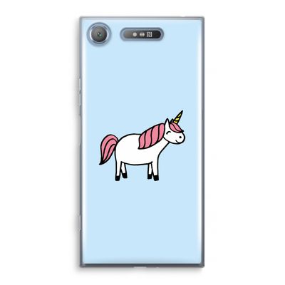 Eenhoorn: Sony Xperia XZ1 Transparant Hoesje