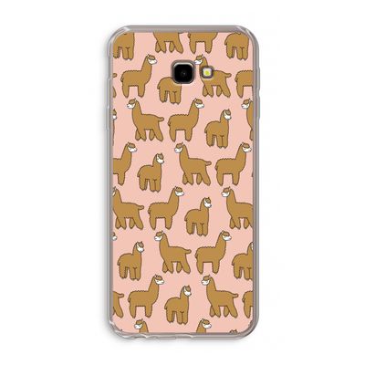 Alpacas: Samsung Galaxy J4 Plus Transparant Hoesje