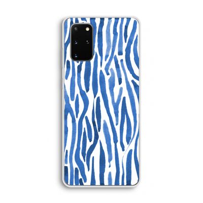 Blauwe nerven: Samsung Galaxy S20 Plus Transparant Hoesje